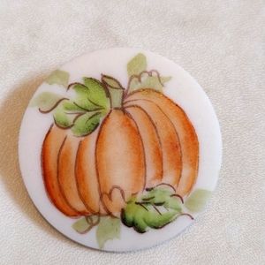 Nancy Gribble hand painted brooch.